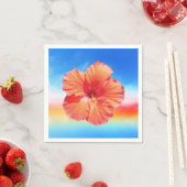 Hawaiiaanse regenboog hibiscus papieren servetten (Insitu)