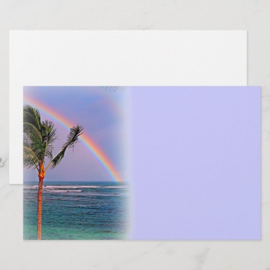 Hawaiiaanse regenboogbenodigdheden briefpapier (Voorkant / Achterkant)