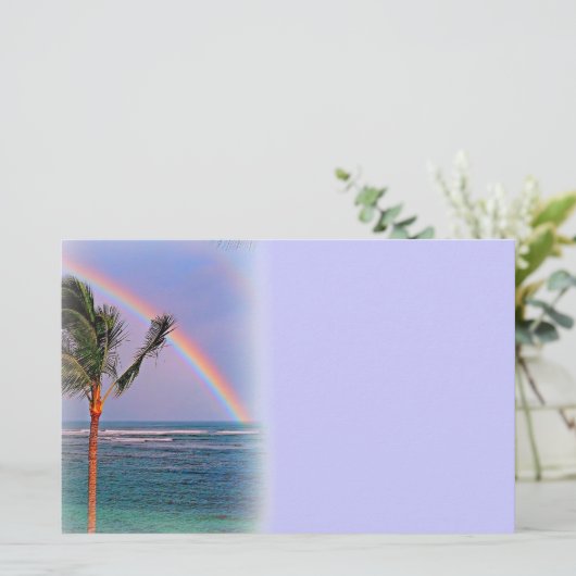 Hawaiiaanse regenboogbenodigdheden briefpapier (Staand voorkant)