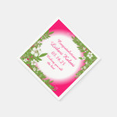 Hawaiiaanse roze hibiscus afstuderen papieren serv servetten (Hoek)