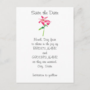Hawaiiaanse  Save the Date Aankondigingskaart