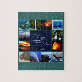 Hawaiiaanse scènes collage legpuzzel