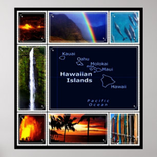 Hawaiiaanse scènes poster