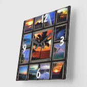 Hawaiiaanse scènes wandklok (Hoek)