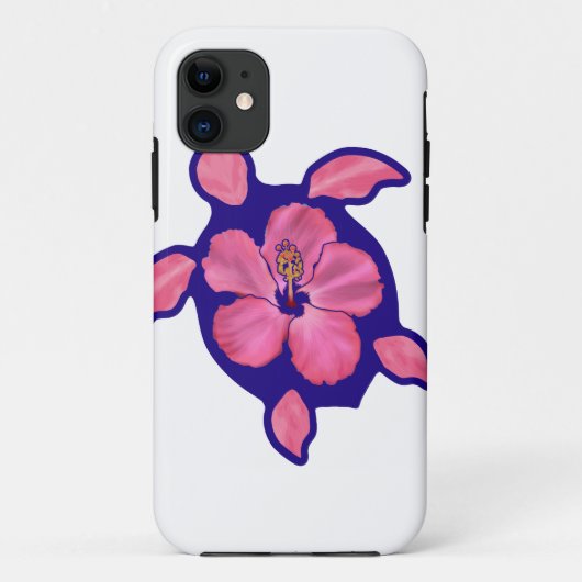 Hawaiiaanse Schildpad Honu en Hibiscus Case-Mate iPhone Case (Achterkant)