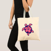 Hawaiiaanse Schildpad Honu en Hibiscus Tote Bag (Voorkant (product))