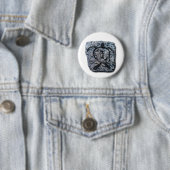 Hawaiiaanse schildpad ronde button 5,7 cm (In situ)