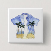 Hawaiiaanse Shirt Button (Voorkant)