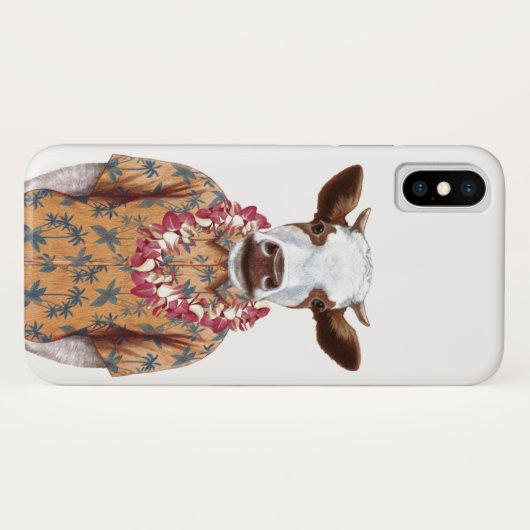 Hawaiiaanse Shirt Cow Case-Mate iPhone Case (Achterkant (horizontaal))