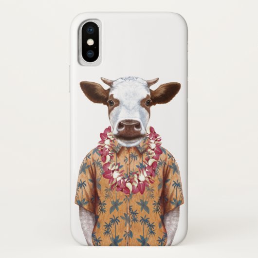 Hawaiiaanse Shirt Cow Case-Mate iPhone Case (Achterkant)