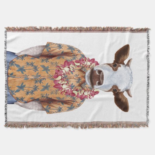 Hawaiiaanse Shirt Cow Deken (Voorkant)