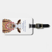 Hawaiiaanse Shirt Cow | Jouw namen toevoegen Bagagelabel (Voorkant horizontaal)