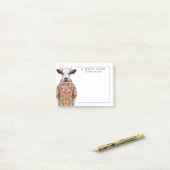 Hawaiiaanse Shirt Cow | Jouw namen toevoegen Post-it® Notes (Op bureau)