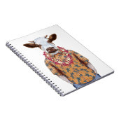 Hawaiiaanse Shirt Cow Notitieboek (Rechterzijde)