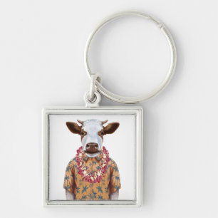 Hawaiiaanse Shirt Cow Sleutelhanger