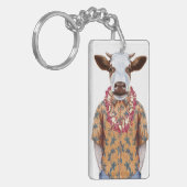 Hawaiiaanse Shirt Cow Sleutelhanger (Voorkant Links)
