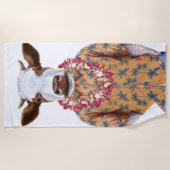 Hawaiiaanse Shirt Cow Strandlaken (Voorkant)