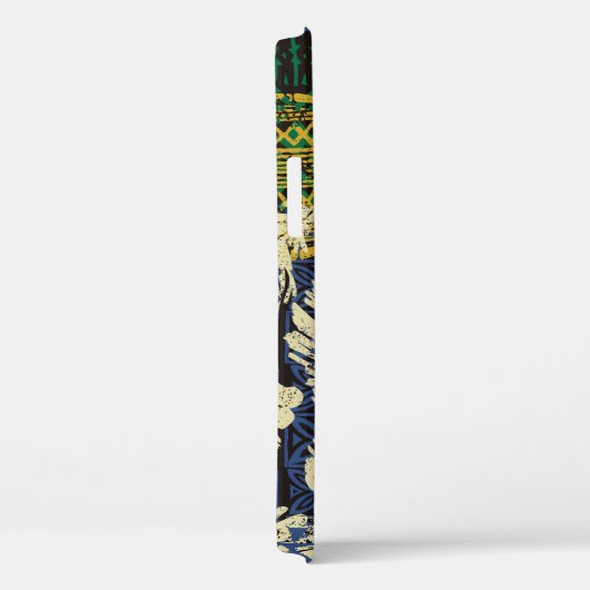 Hawaiiaanse stamelementen en hibiscus fabric patch Case-Mate iPhone case (Achterkant / Rechts)