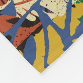 Hawaiiaanse stamelementen en hibiscus fabric patch fleece deken (Hoek)