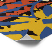 Hawaiiaanse stamelementen en hibiscus fabric patch poster (Hoek)