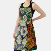 Hawaiiaanse stamelementen en hibiscus fabric patch schort (Insitu)