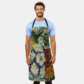 Hawaiiaanse stamelementen en hibiscus fabric patch schort (Gedragen)