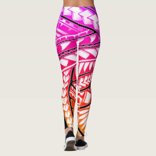 Hawaiiaanse stammenLeggings Leggings (Achterkant)