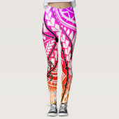 Hawaiiaanse stammenLeggings Leggings (Voorkant)