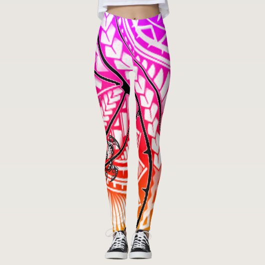 Hawaiiaanse stammenLeggings Leggings (Voorkant)