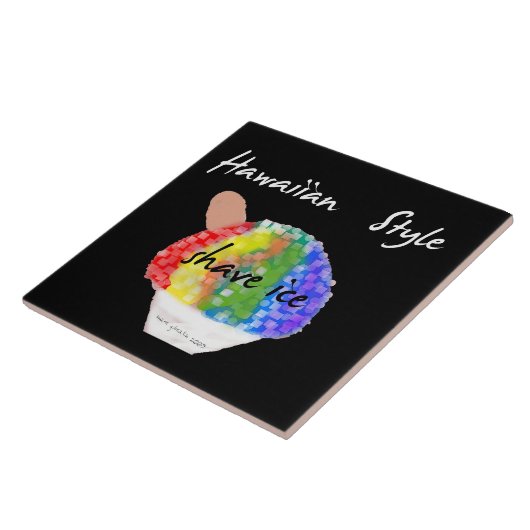 Hawaiiaanse stijl Decoratief Shave Ice Tile Tegeltje (Zijkant)