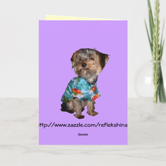 Hawaiiaanse stijl Happy New Year Kaart (Achterkant)