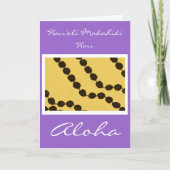 Hawaiiaanse stijl Happy New Year Kaart (Voorkant)