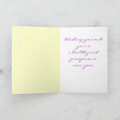 Hawaiiaanse stijl Happy New Year Kaart (Binnen)