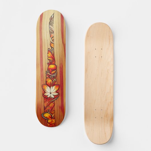 Hawaiiaanse stijl persoonlijk skateboard (Voorkant)