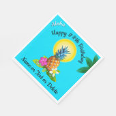 Hawaiiaanse thema partij ideeën, gepersonaliseerde servetten (Hoek)