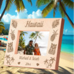 Hawaiiaanse thema zomervakantie voor koppels Hawai Gegraveerde Lijstjes<br><div class="desc">Hawaii zomervakantie strand gegraveerd Lijsten</div>