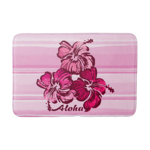 Hawaiiaanse Tropisch van de Hibiscus van de Badmat