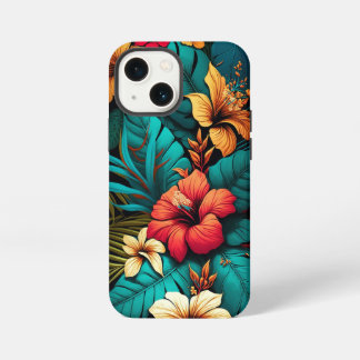 Hawaiiaanse Tropische Bloem Bloemrijke Exotische i iPhone 13 Mini Hoesje