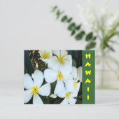 Hawaiiaanse tropische bloemen briefkaart (Staand voorkant)