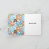 Hawaiiaanse tropische hibiscus bloemen dank u bedankkaart (Binnen)