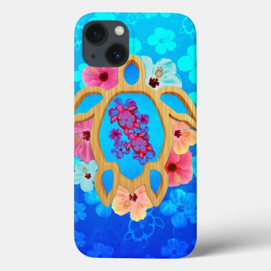 Hawaiiaanse Tropische Honu Case-Mate iPhone Case (Achterkant)