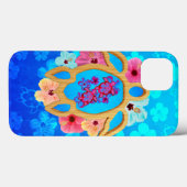 Hawaiiaanse Tropische Honu Case-Mate iPhone Case (Achterkant (horizontaal))