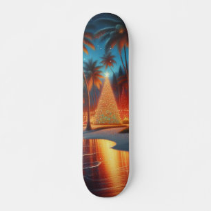 Hawaiiaanse/tropische kerst persoonlijk skateboard