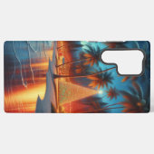 Hawaiiaanse/tropische kerst samsung galaxy hoesje (Achterkant horizontaal)