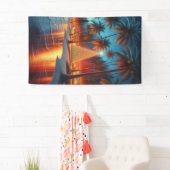 Hawaiiaanse/tropische kerst spandoek (Insitu)