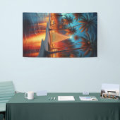 Hawaiiaanse/tropische kerst spandoek (Beurs)