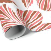 Hawaiiaanse tropische natuurlijke bloem in bruine  cadeaupapier (Rol Hoek)