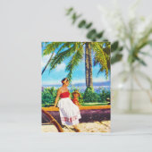 -Hawaiiaanse Vacature Briefkaart (Staand voorkant)