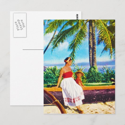 -Hawaiiaanse Vacature Briefkaart (Voorkant / Achterkant)