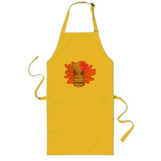 Hawaiiaanse vakantie lang schort (Voorkant)